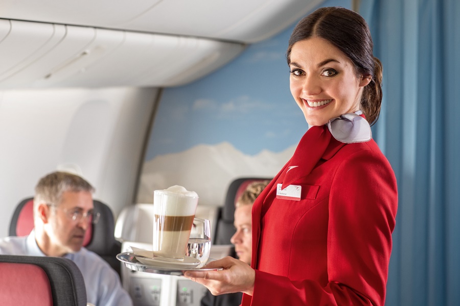 Austrian flight attendant