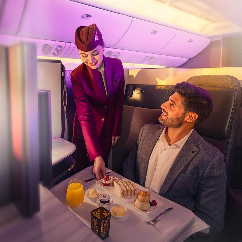 Qatar Airways five star service