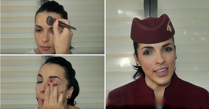 qatar airways makeup tutorial