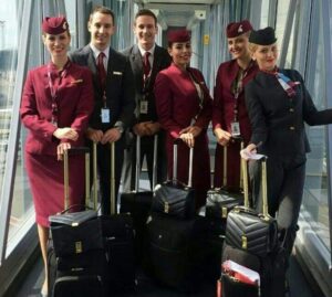 qatar airways male and female crew
