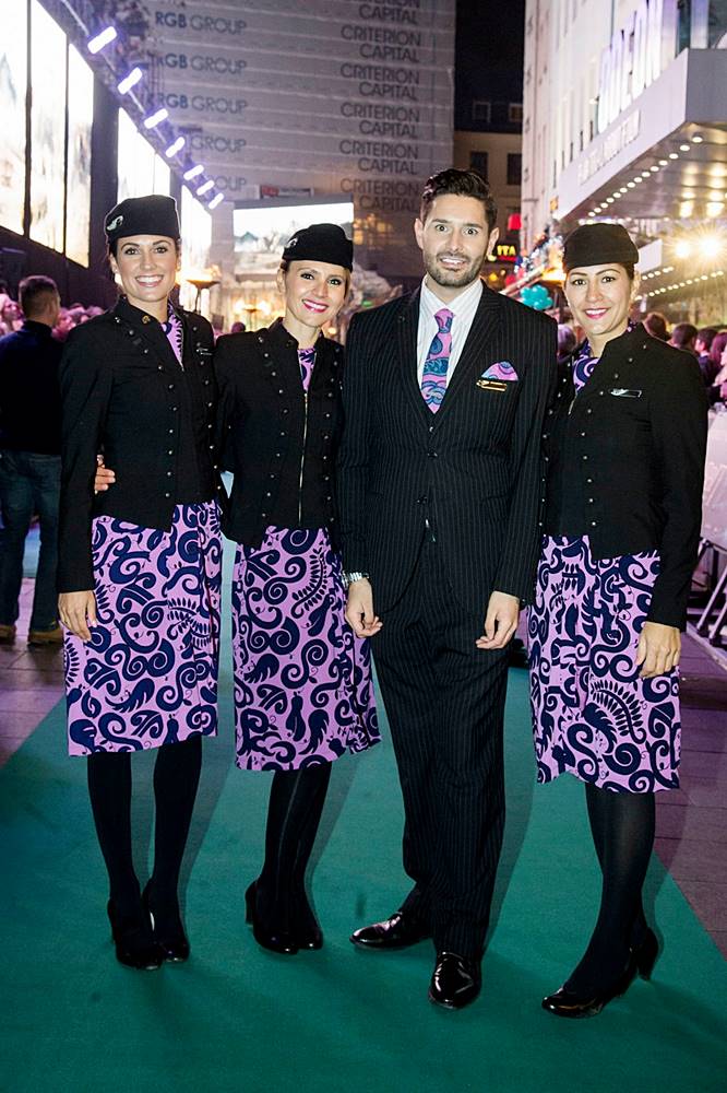 air new zealand male and female flight attendants