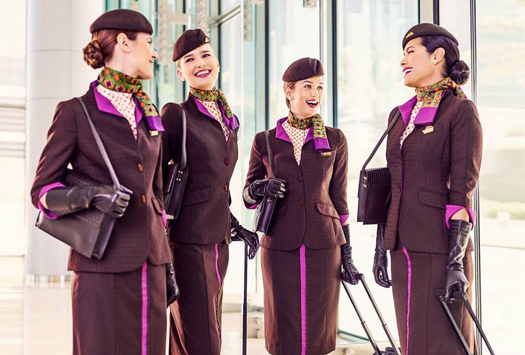 etihad female uniform