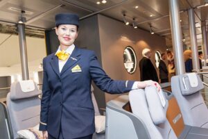 lufthansa female flight attendant
