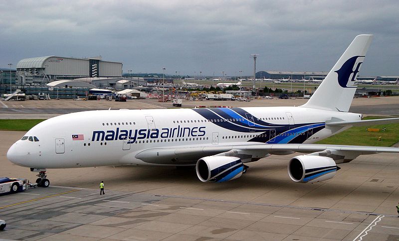 Malaysia airlines a380 flies