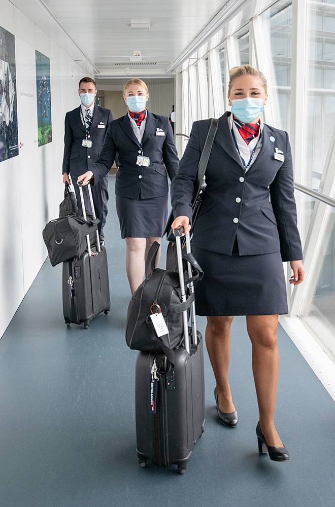 british airways crew on duty