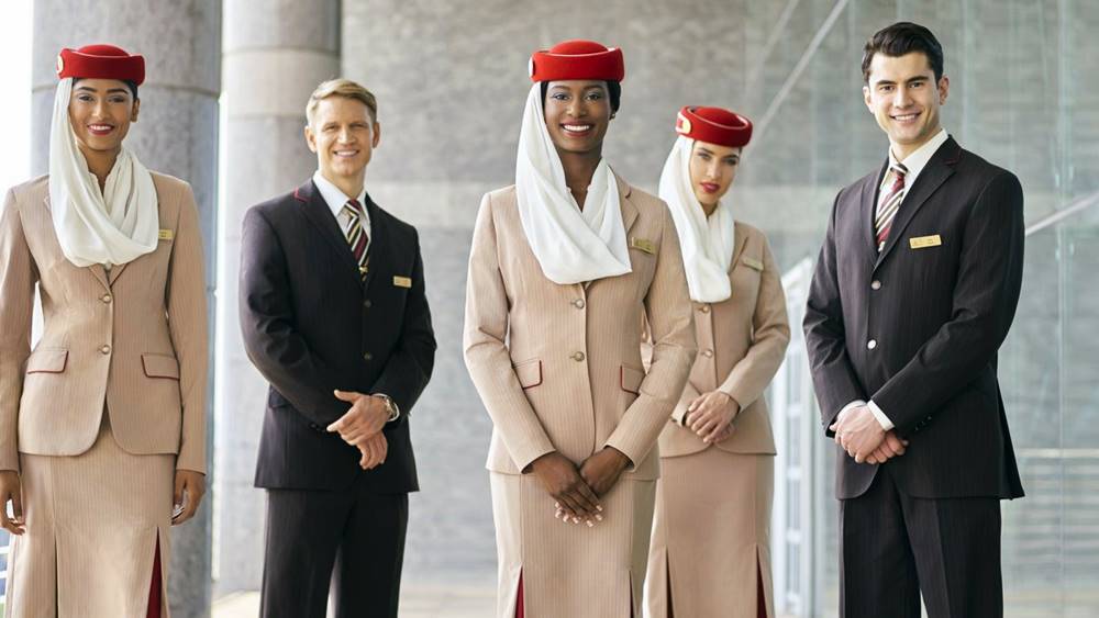 emirates crew men and women uniform