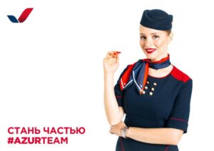 azur air female cabin crew