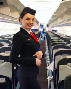 ural airlines female cabin crew