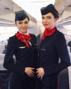 ural airlines female flight attendants