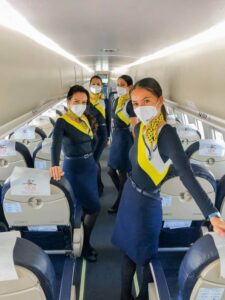 canaryfly female cabin crew team