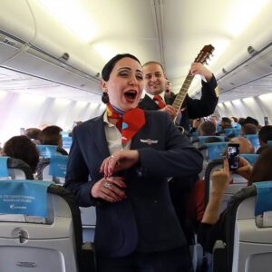 corendon airlines flight attendants happy