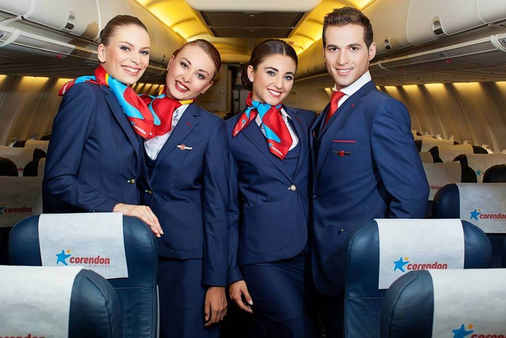 corendon airlines male and female uniforms