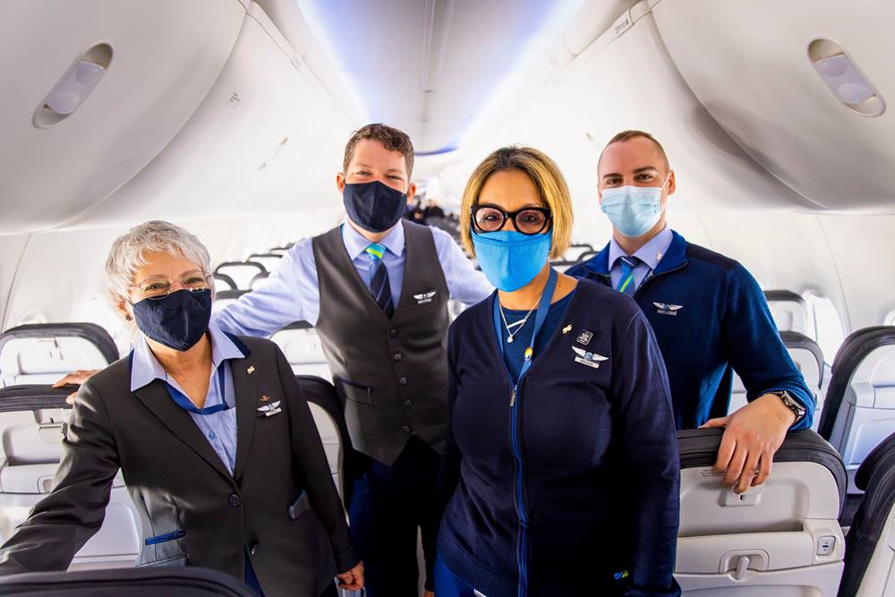 Alaska Airlines flight attendants