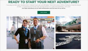 frontier airlines flight attendant hiring