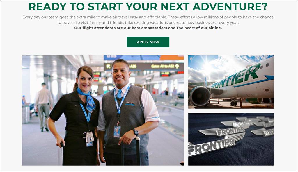 frontier airlines flight attendant hiring