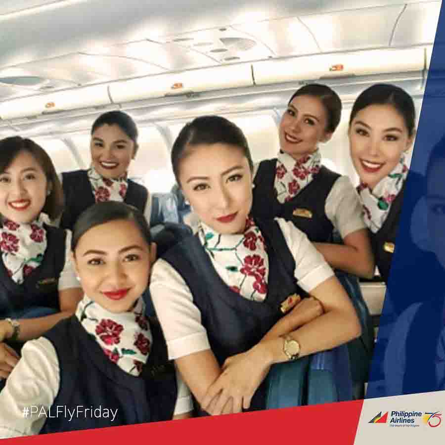 photo of Philippine Airlines female flight attendants