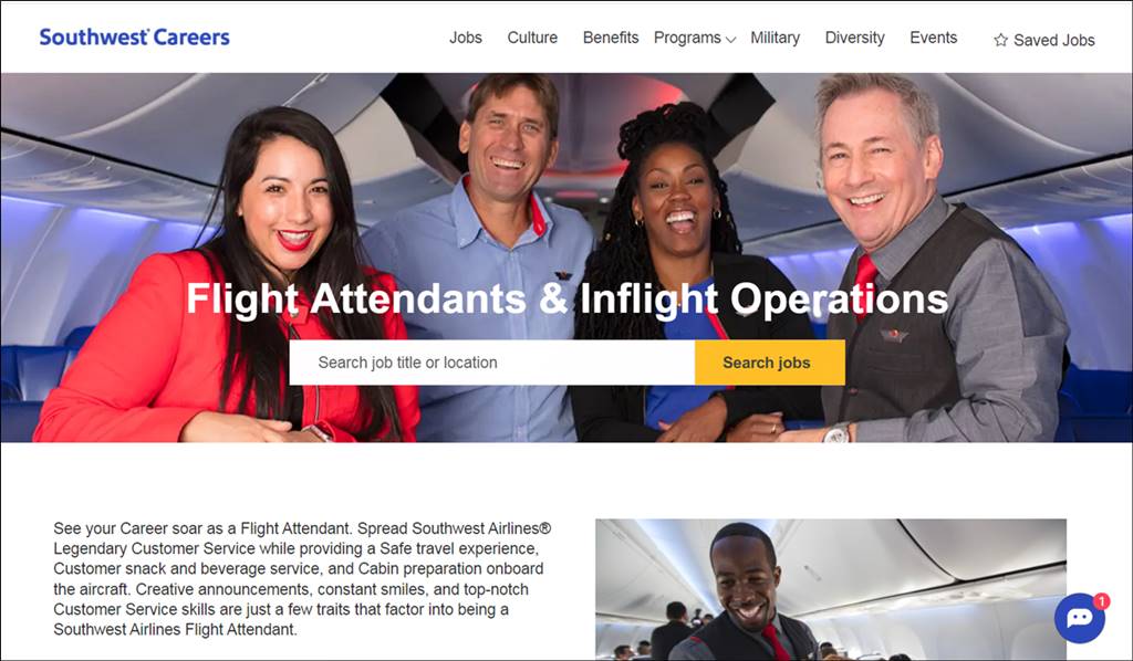 southwest careers website