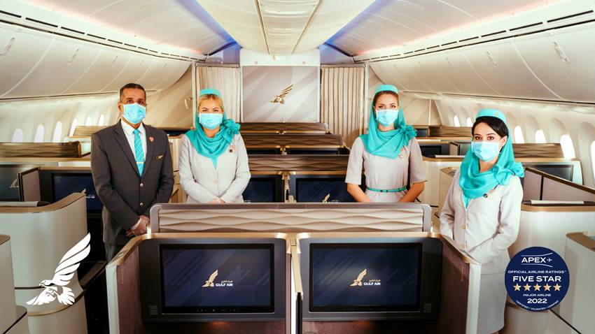 gulf air uniform crew business class