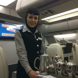 mahan airlines female crew