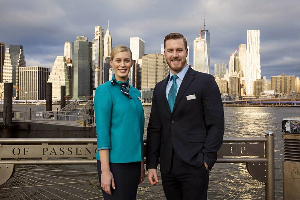 aer lingus male and female cabin crew uniform