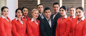 air arabia men and women flight attendants