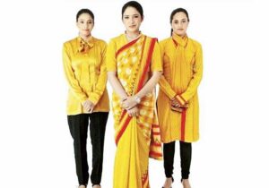 air india female uniform