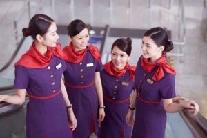 hong kong airlines flight attendant uniforms