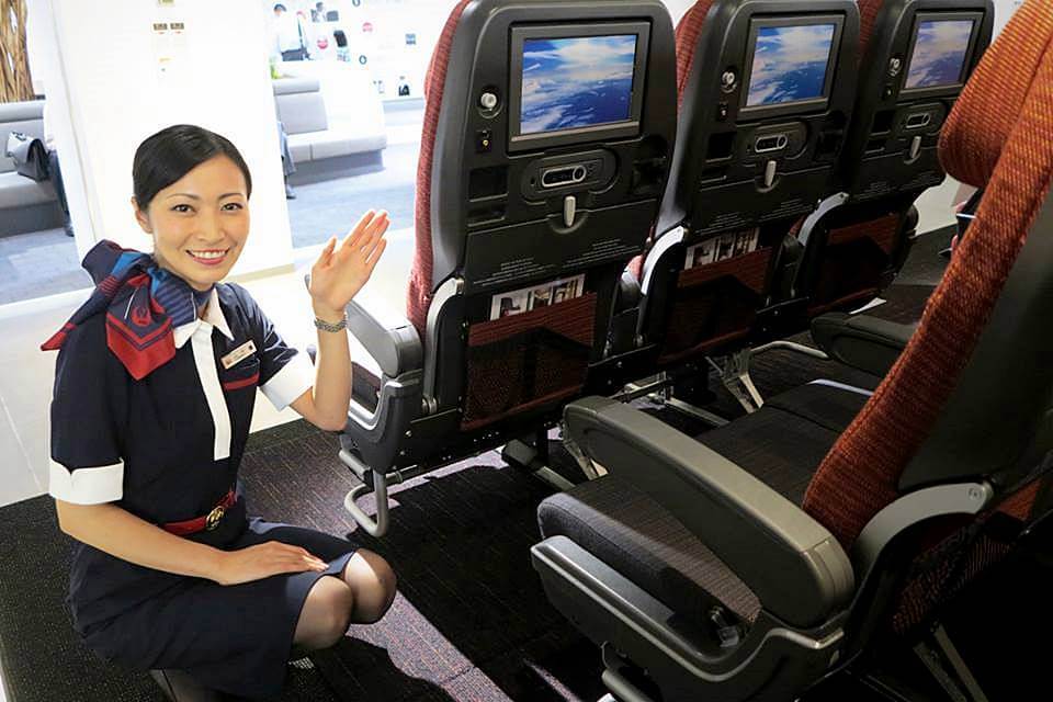 japan airlines female crew