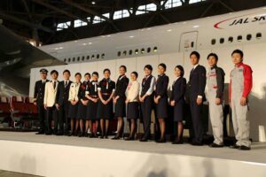 japan airlines new uniform staff