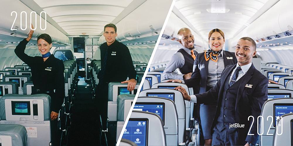 jetblu cabin crew through the years