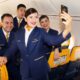 ryan air male and female crew uniforms
