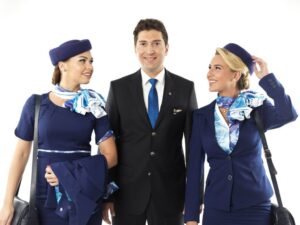 MEA airlines Air Liban male and female crew
