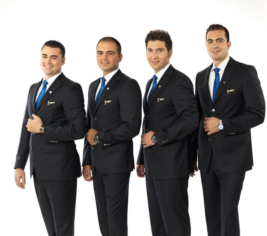 MEA airlines Air Liban male flight attendant uniforms