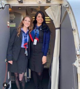 PSA Airline women cabin crew in uniform