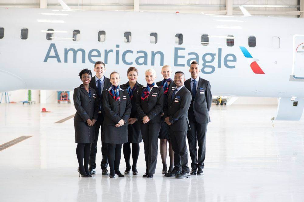 PSA Airlines male and female staff