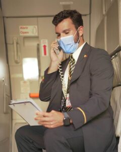 TAP Air Portugal flight attendant male