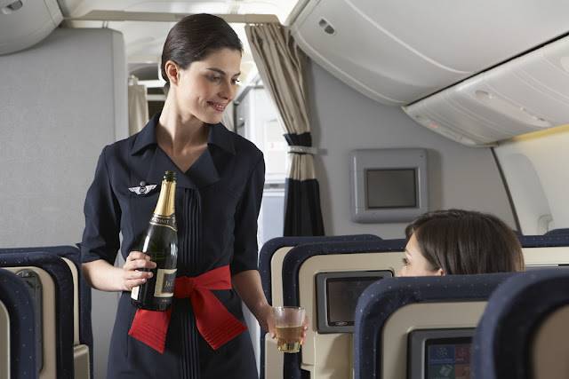 air france female stewardess work
