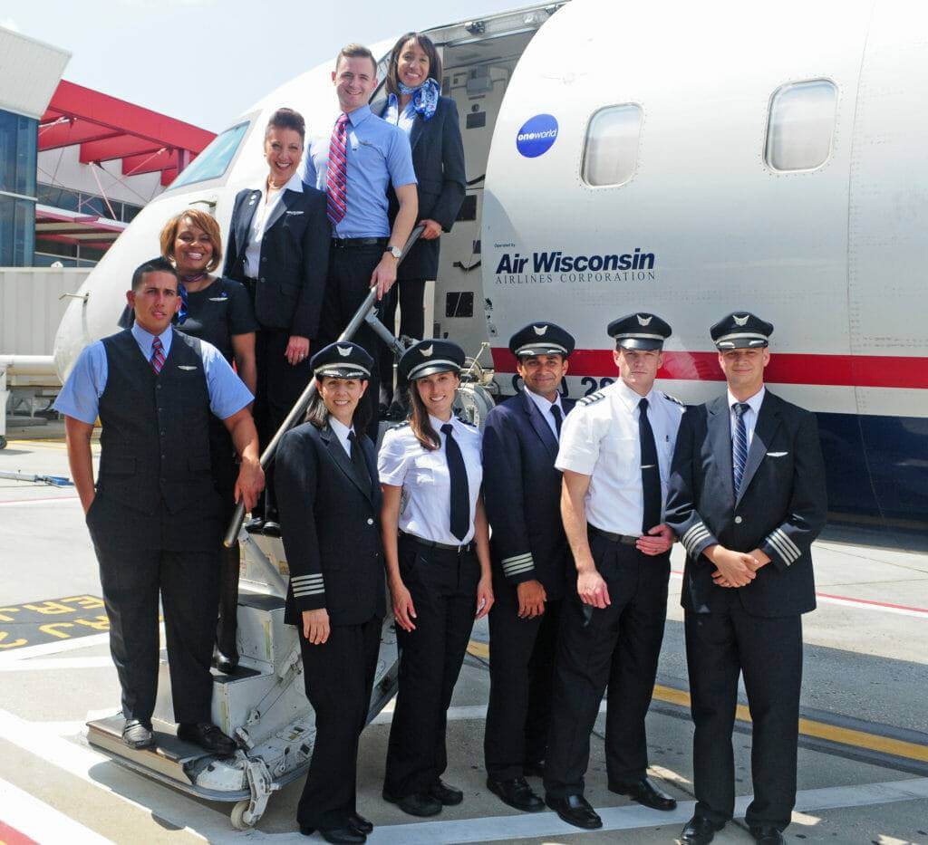 air wisconsin pilots and cabin crews