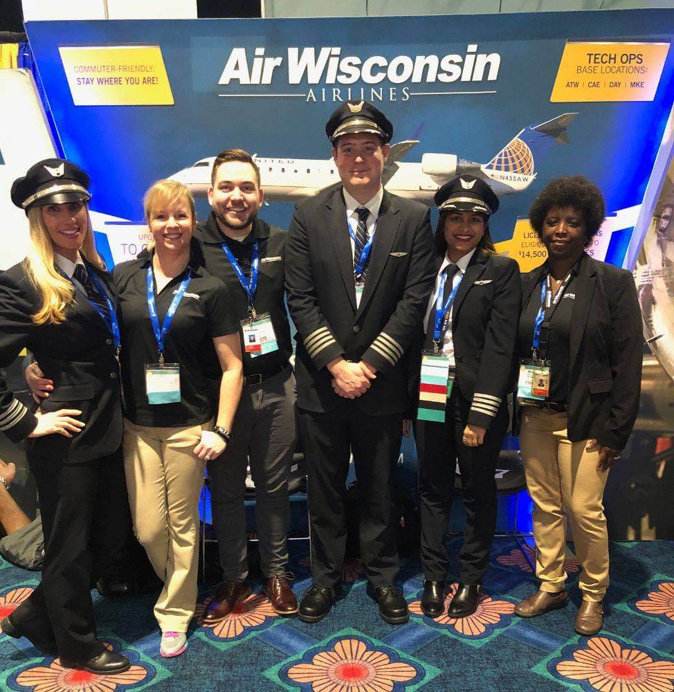 air wisconsin pilots and staff