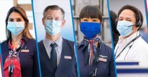 american airlines crews with masks