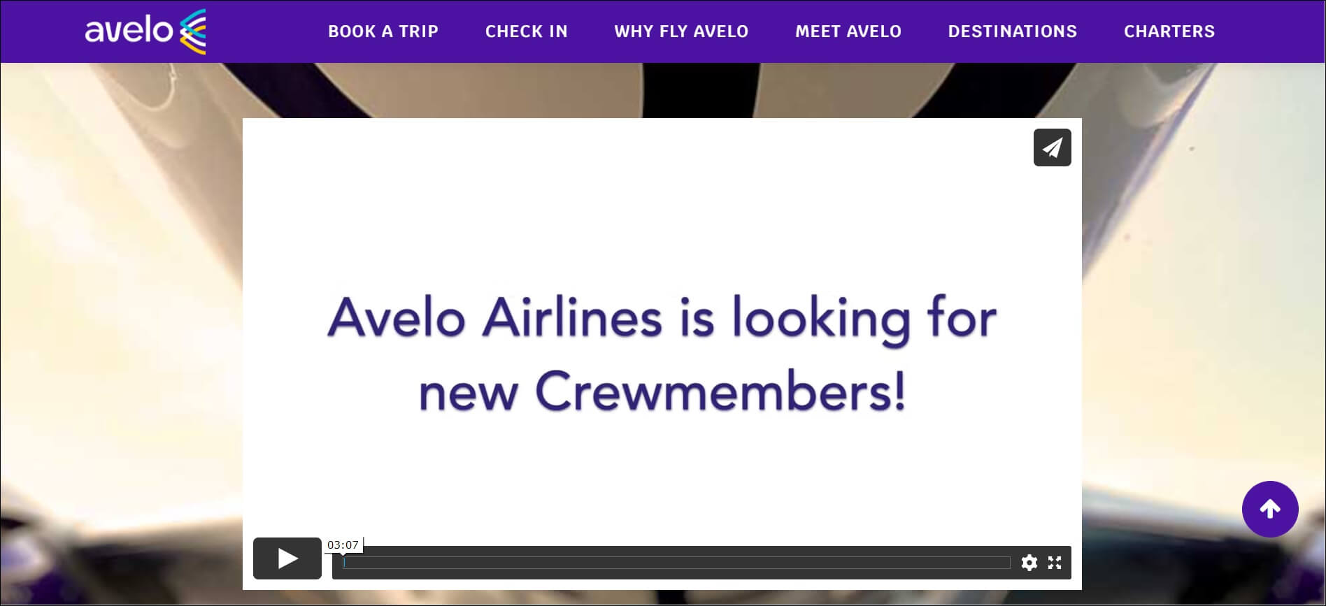 avelo airlines careers page