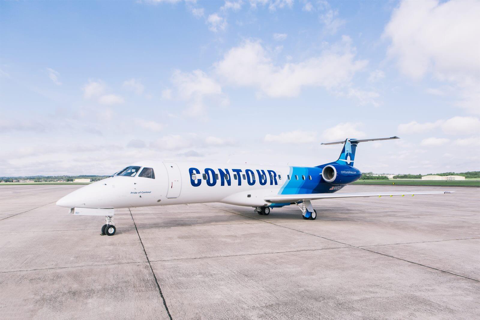contour airlines charter small plane