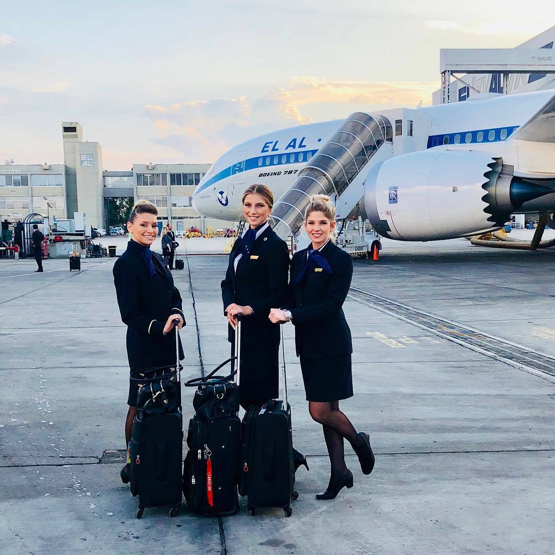 el al female flight attendants