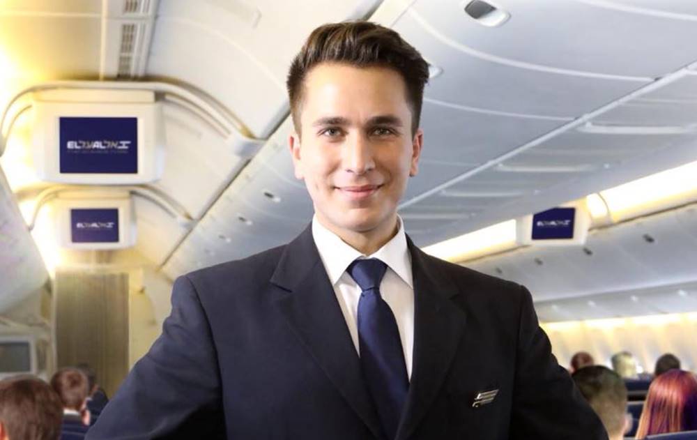 el al male flight attendant