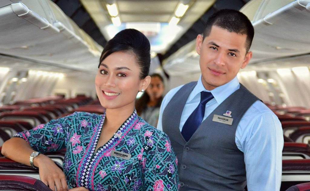 malaysia airlines male and female flight attendants good