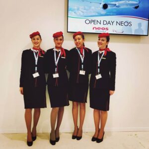 neos air female flight attendants