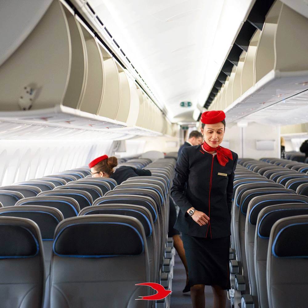 neos air flight attendant uniforms