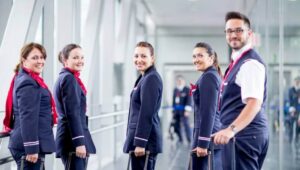 norwegian air photo of flight attendants