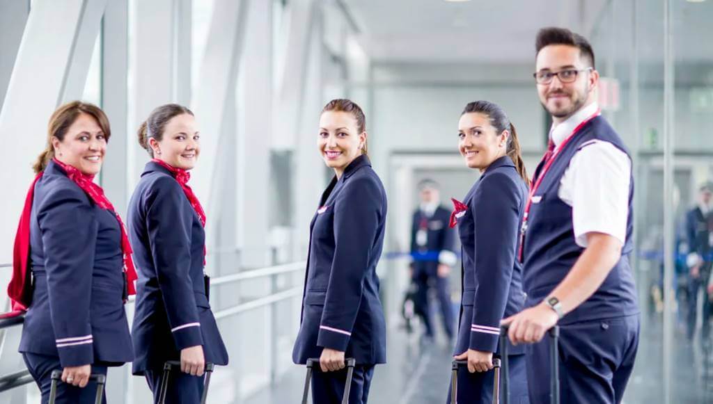 norwegian air photo of flight attendants