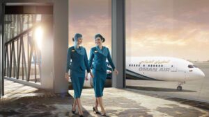 oman air female flight attendant uniforms